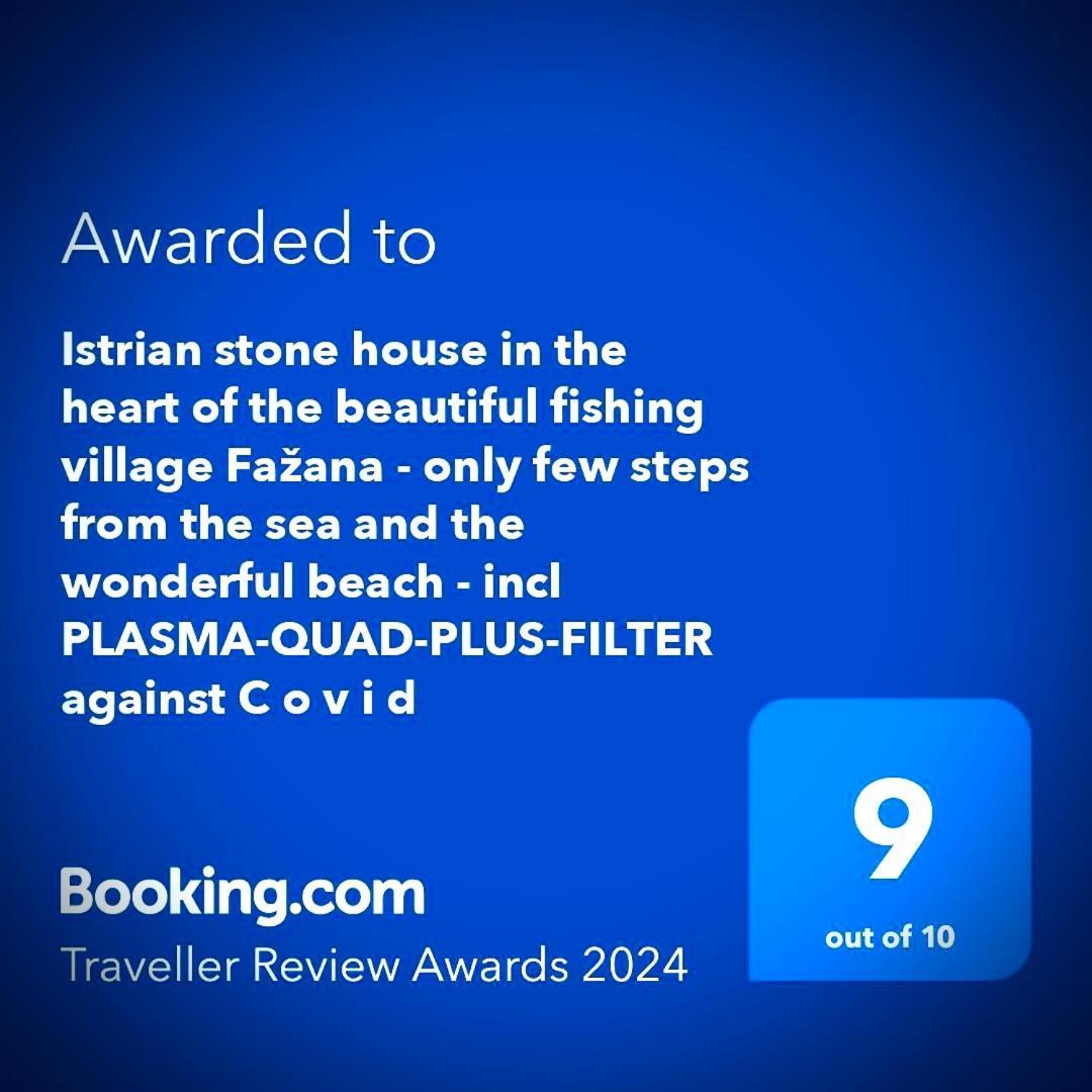 Istrian Stone House: Seaside Retreat in Fazana with COVID-Safe Filtration Apartment Exterior photo